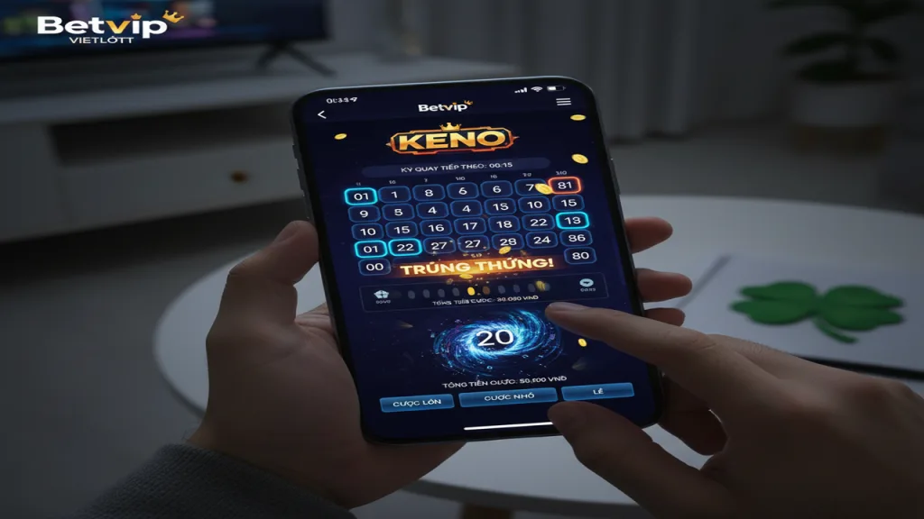 Cách chơi Keno Vietlott tại cổng game Betvip