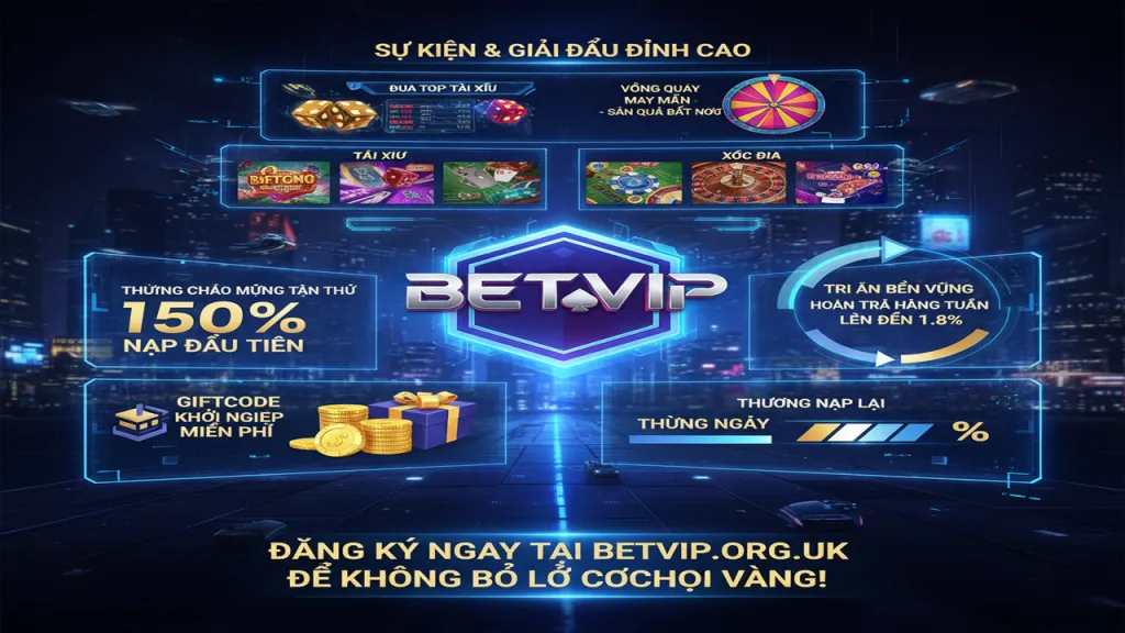 Top khuyến mãi game bài đổi thưởng 2026 Betvip