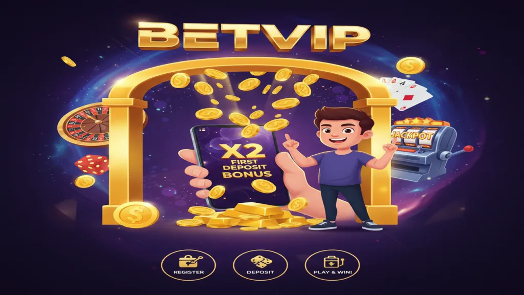 Khuyến mãi nạp đầu X2 giá trị tài khoản Betvip